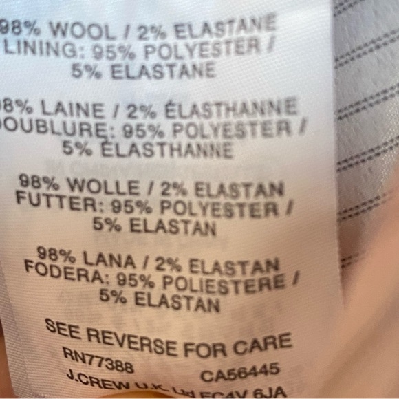 EUC J CREW RED REGENT BLAZER SIZE 2 - Picture 16 of 16